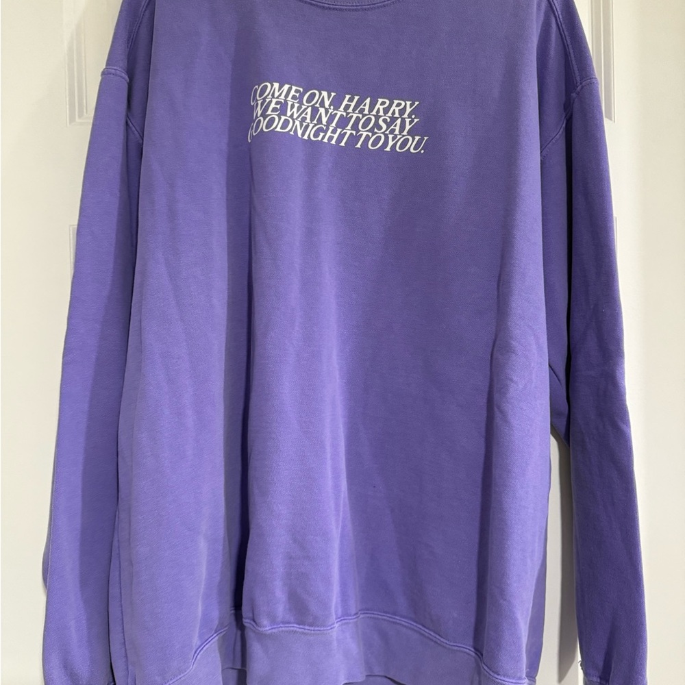 Harry Styles “As It Was” Purple Crewneck